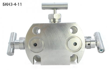 Блок клапанный для установки датчиков давления и манометров БКН3-08-П2 Датчики давления #2